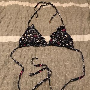 Lilly Pulitzer anchor bikini top sz M!